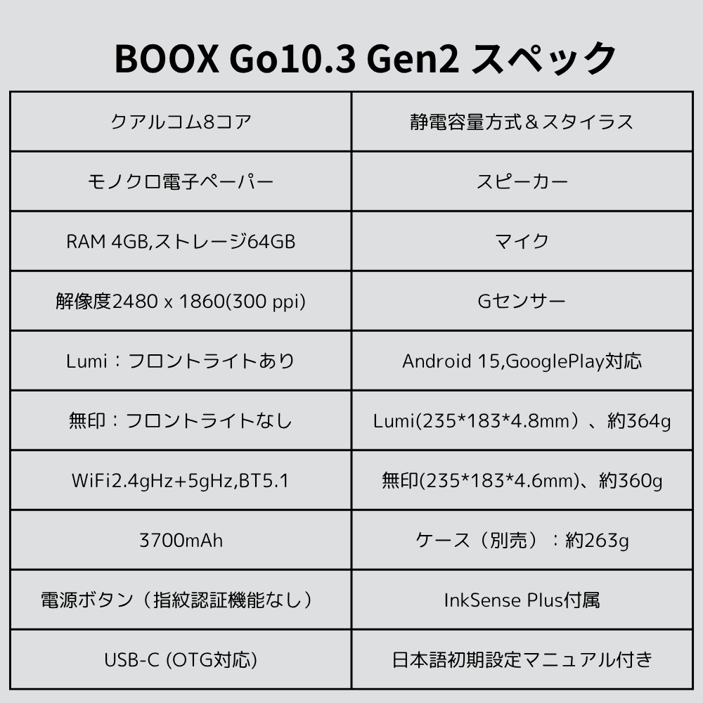 【10インチ】BOOX Go10.3 Gen2
