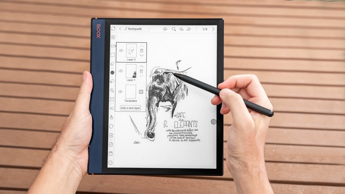 boox note 10.3-inch E-ink display